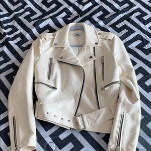 Bebe leather crop moto jacket ( no tags,but NW)